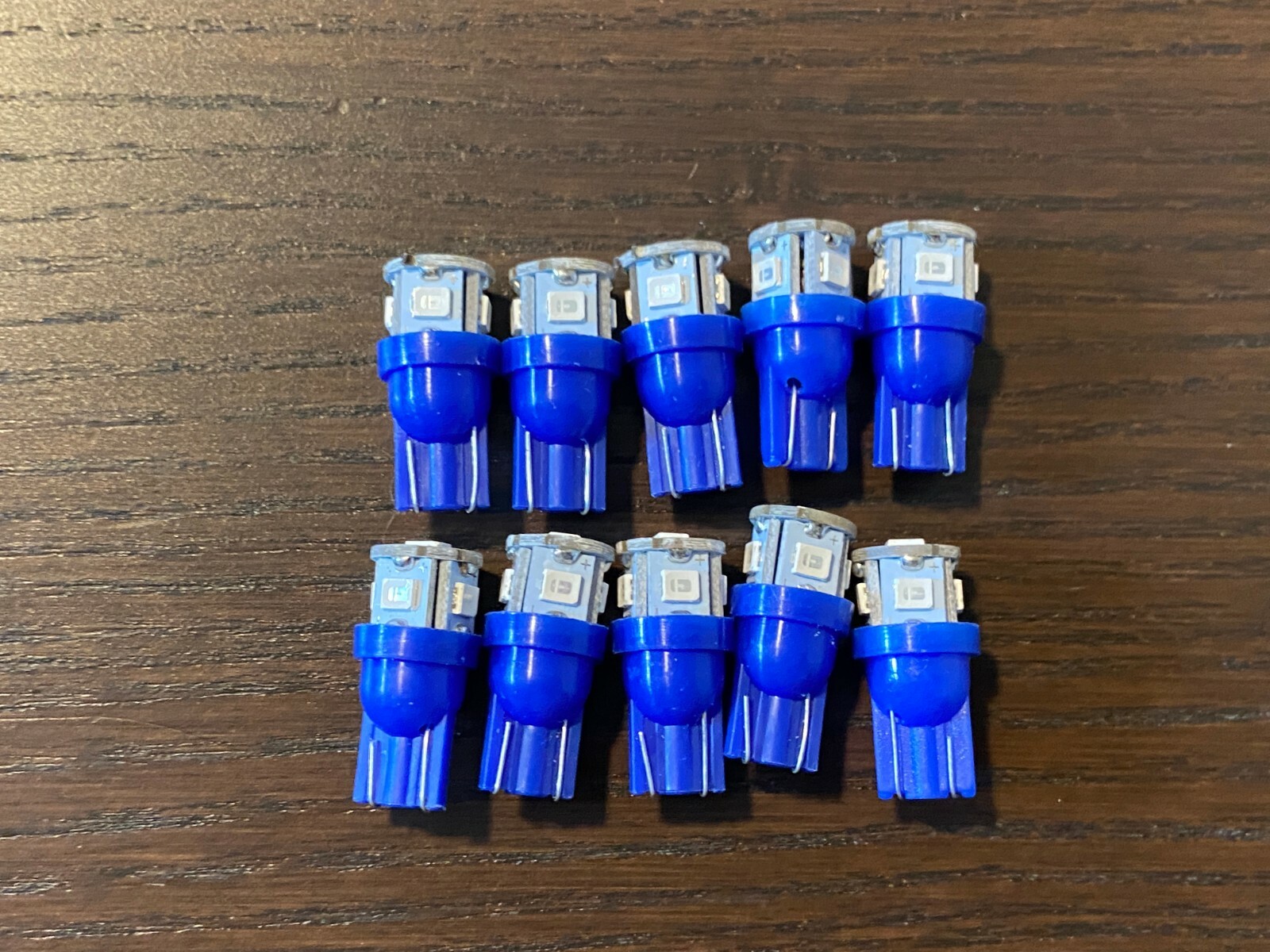 10 New Royal Blue 8V Wedge Lamp LED Light Bulbs for Pioneer Project/One Receiver