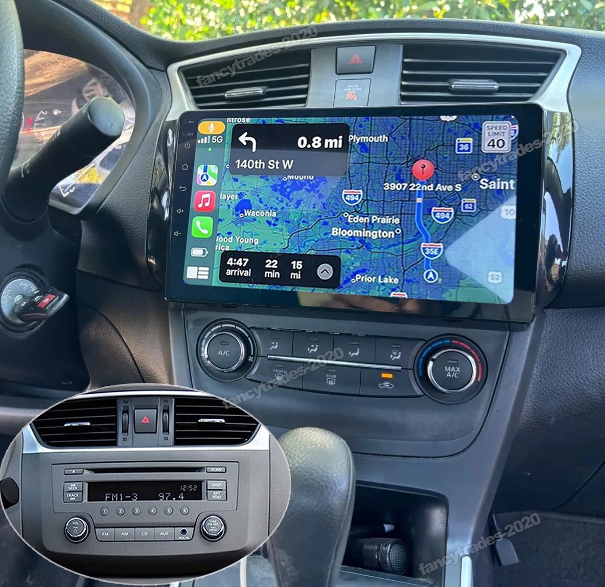 APPLE CARPLAY FOR 2013-2018 NISSAN SENTRA SYLPHY 10.1" CAR STEREO RADIO PLAYER