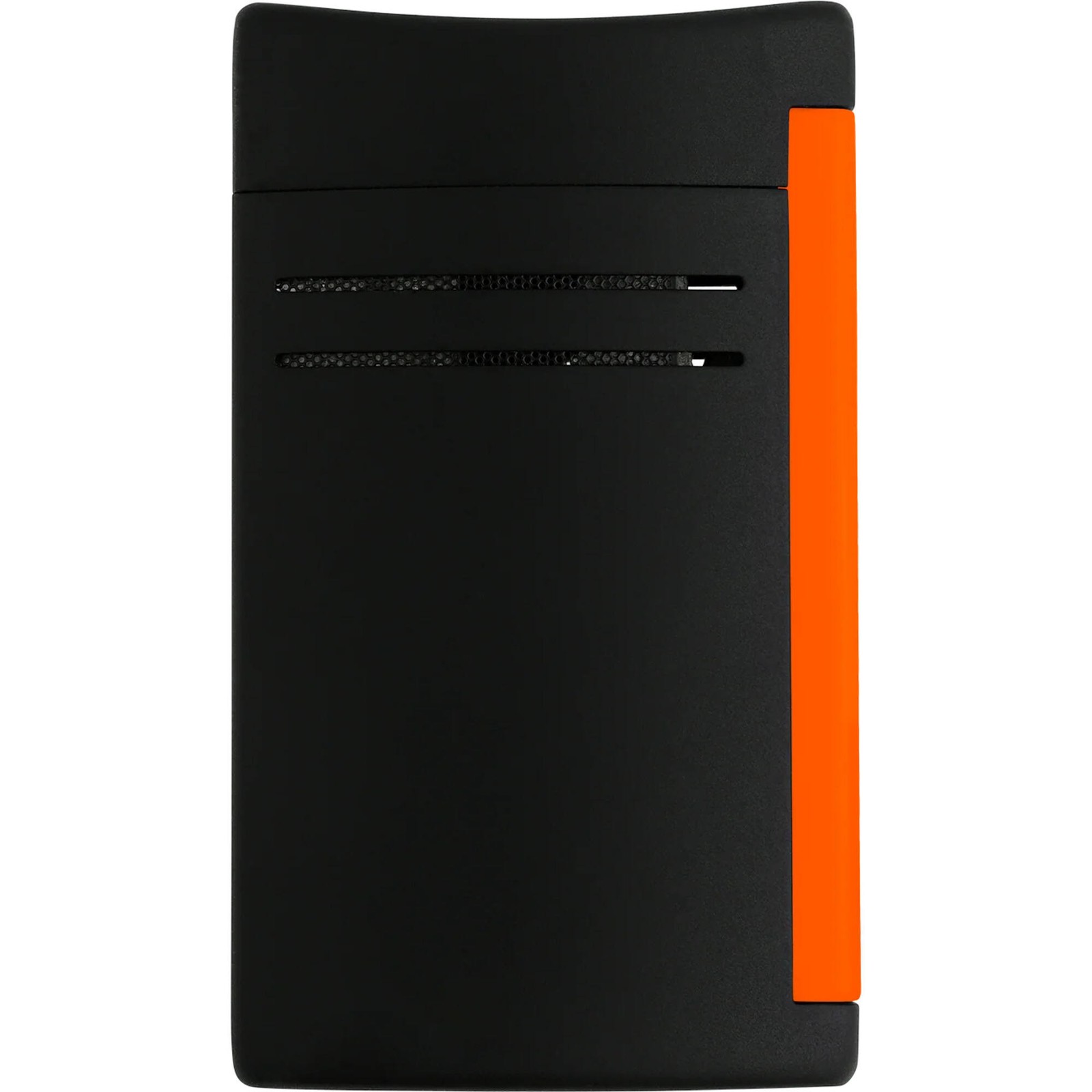 S.T. Dupont Lighter Maxijet Matt Black and Fluo Orange with Blue Jet Flame 20169