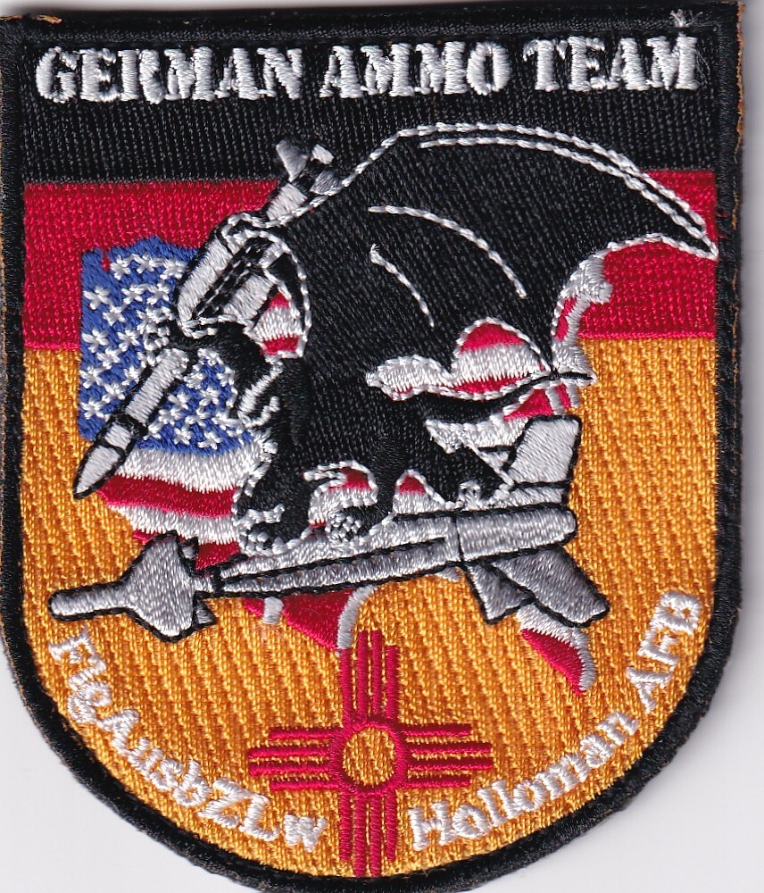German Ammo Team Holloman Air Force Base Arizona patch FlgAusbZLw US Air Force