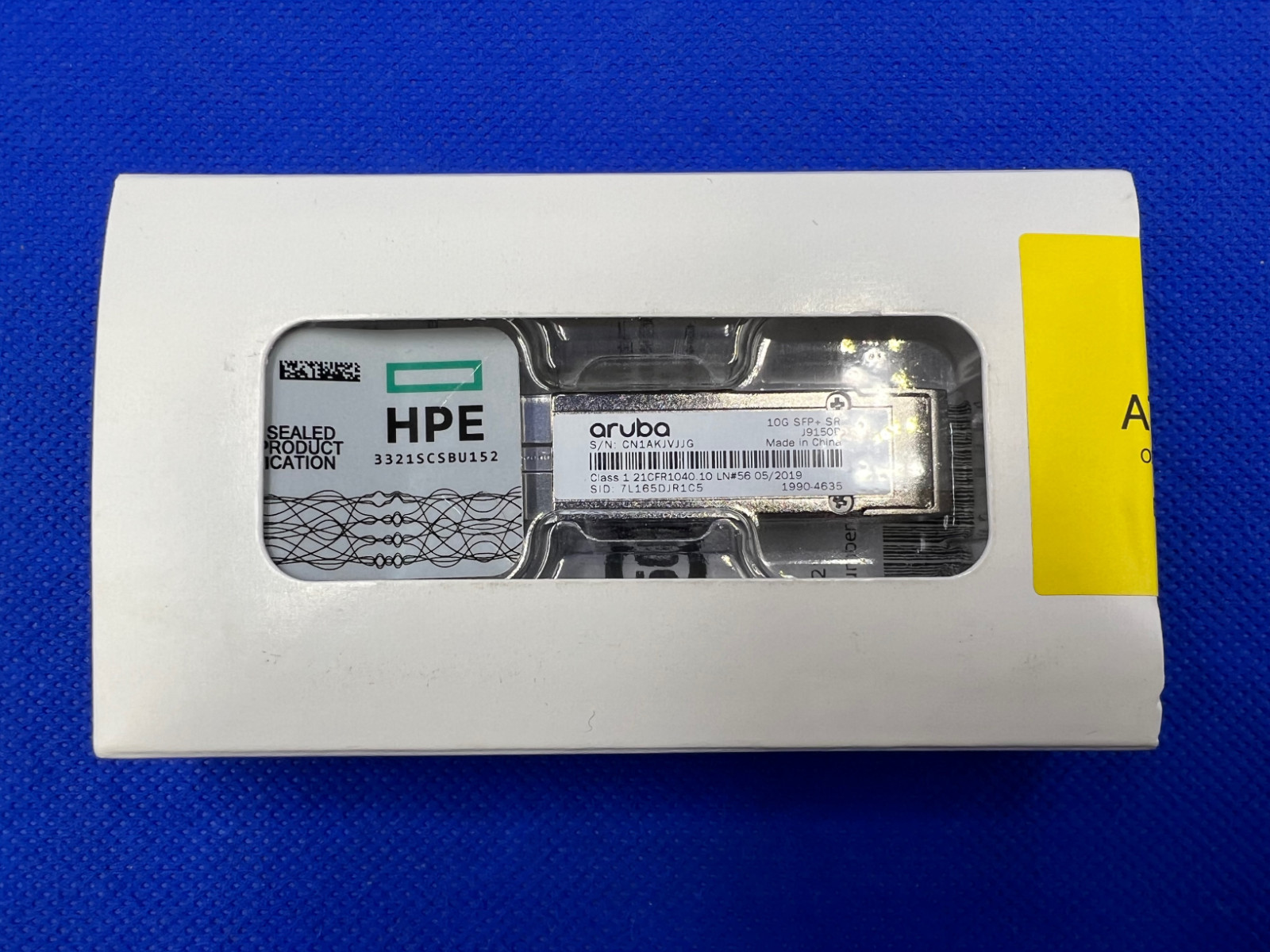 NEW F/S J9150D HPE ARUBA 10G SFP+ LC SR 300m OM3 MMF Transceiver Aruba 1990-4391