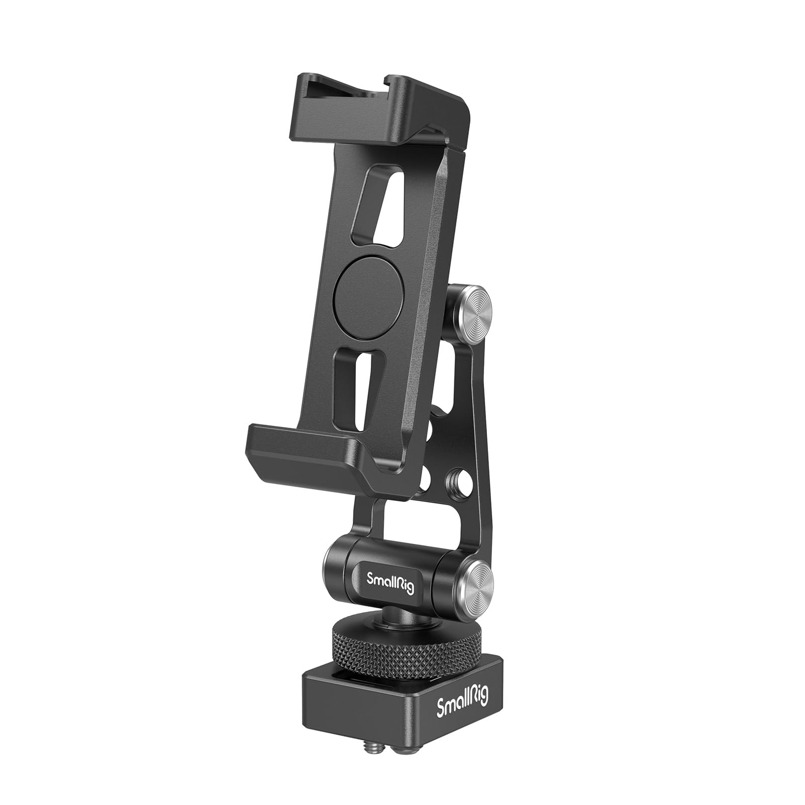 SMALLRIG Universal Phone Tripod Mount, Metal Cell Phone Mount with Cold Shoe ...
