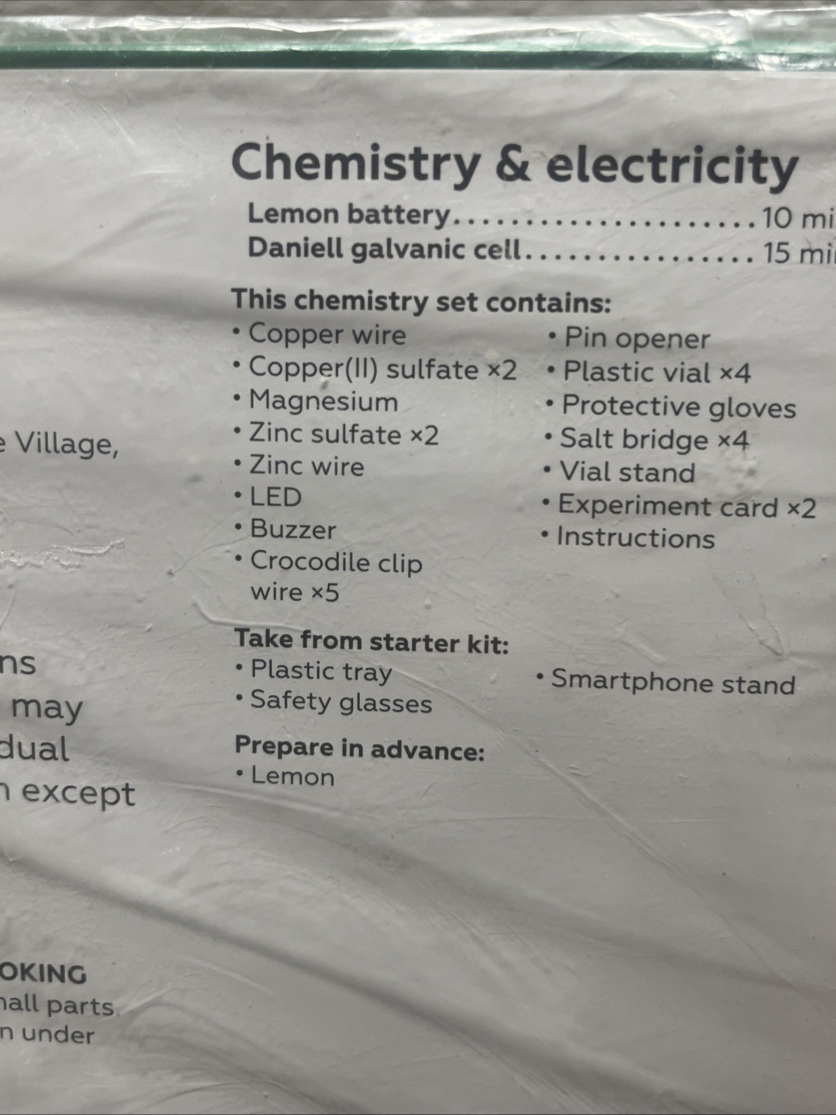 Mel Chemistry Kit CHEMISTRY & ELECTRICITY