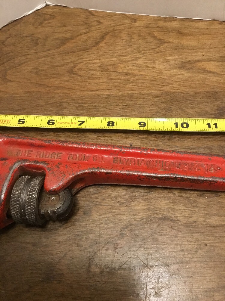 Ridgid Pipe Monkey Wrench Ridge Tool Heavy Duty 14