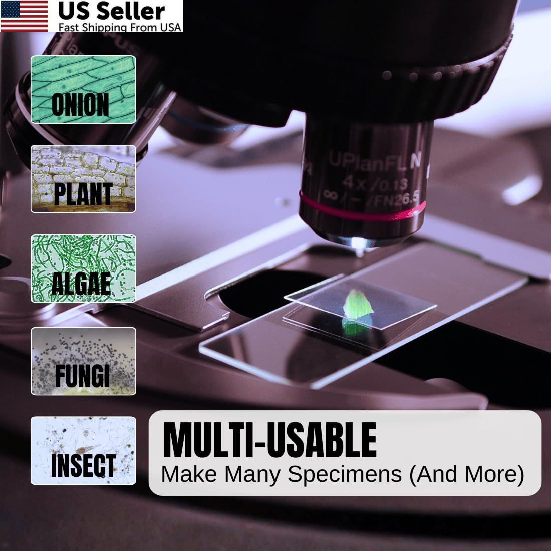 ZEEGOO Microscope Slides and Covers, 50 + 100 Coverslips