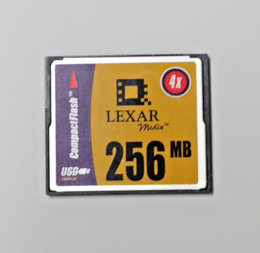 LEXAR Media CF Compact Flash Digital Memory Card 256MB 4x - Formatted *234