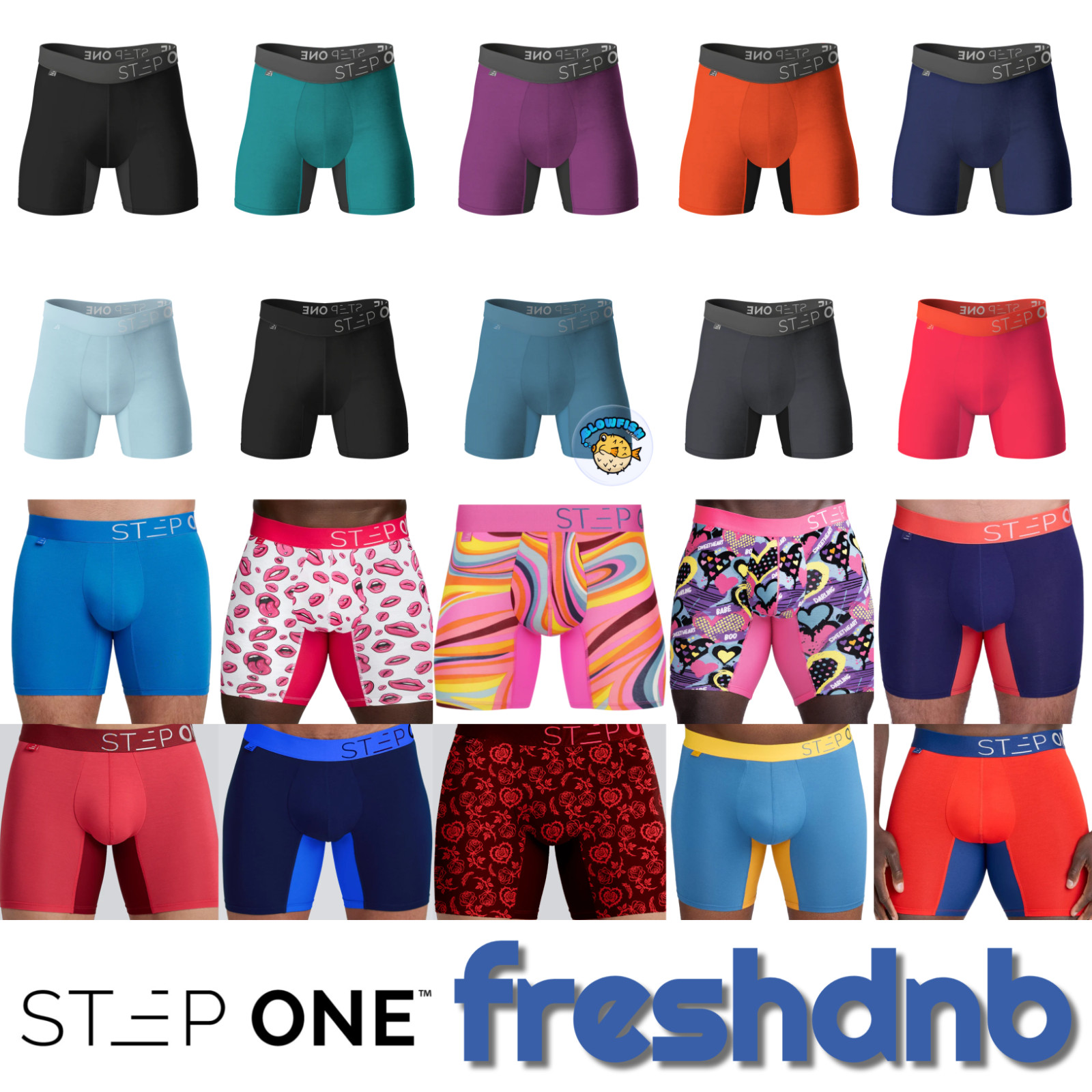 Step One Bamboo Boxer Briefs - Longer -  S/M/L/XL/2XL - Sealed Trusted UK Seller