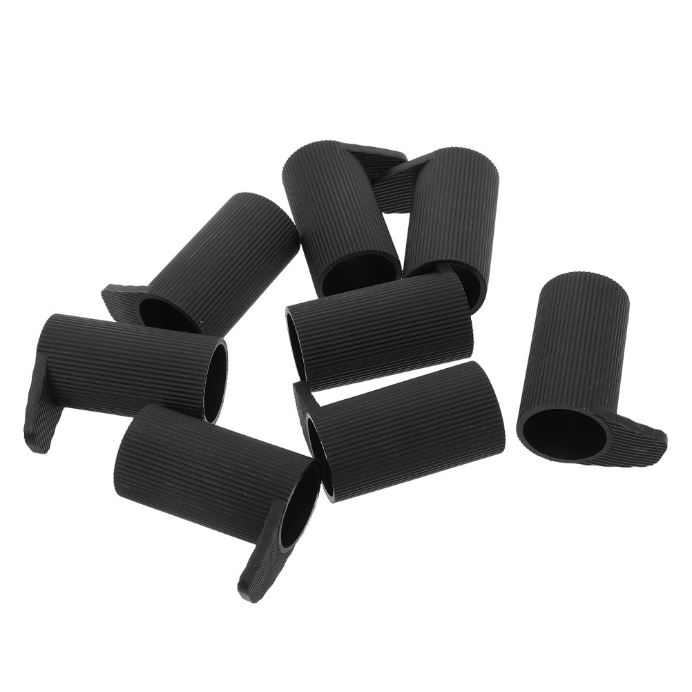 8Pcs Reusable Plastic Piano Stand Leg Caps Enhanced Stability Non Marking Black
