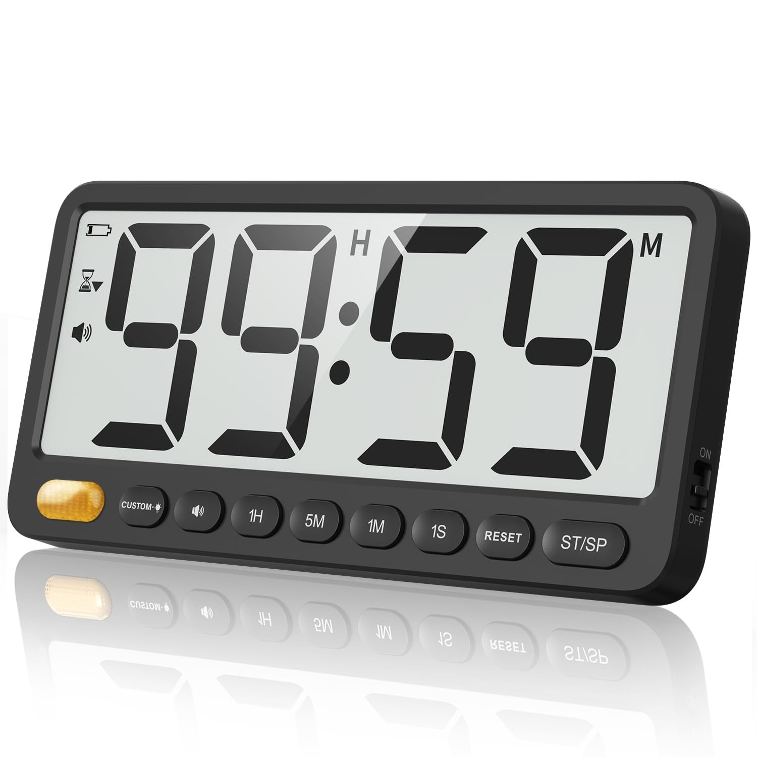 7.6 Inch Large Digital Kitchen Timer 99H Countdown Visual Alert Magnetic Cooking