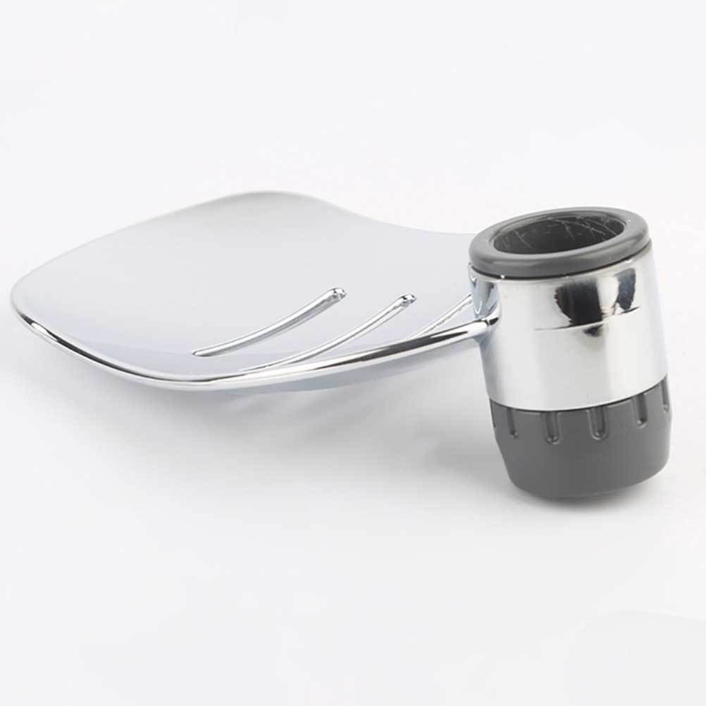 2Pcs Reusable Silver Soap Dish ABS Material Practical Soap Storage Rack