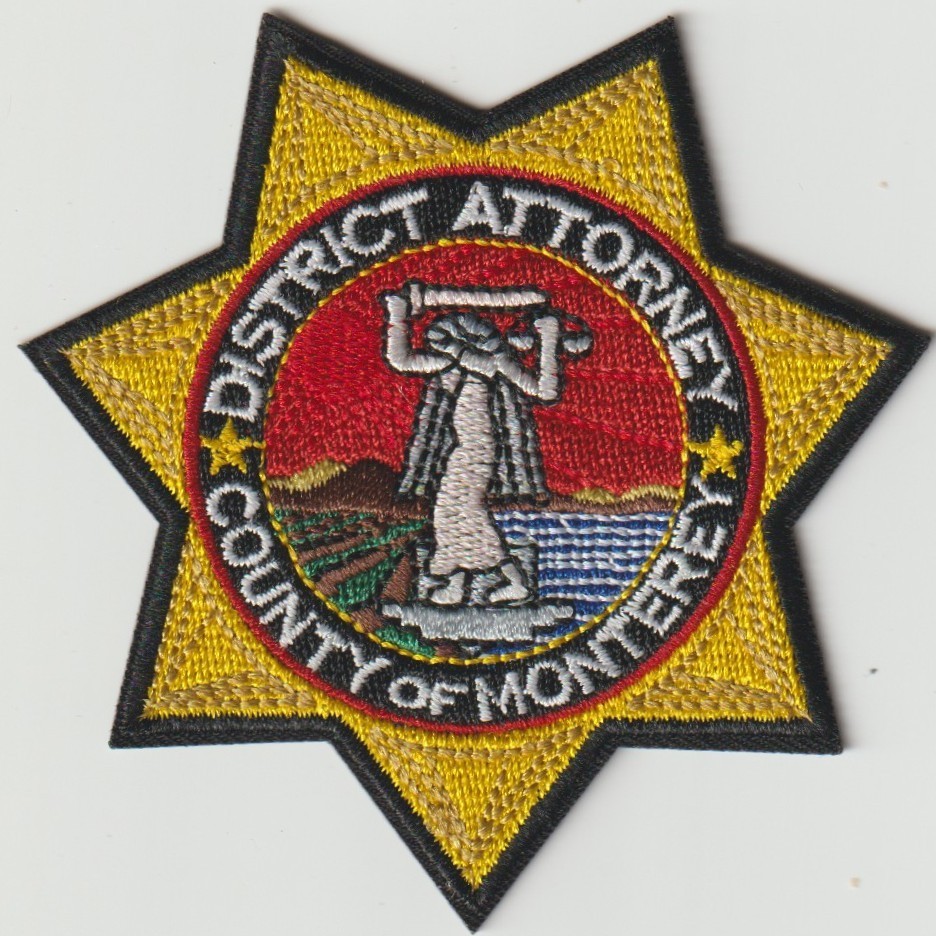 Monterey County, California District Attorney Patch!