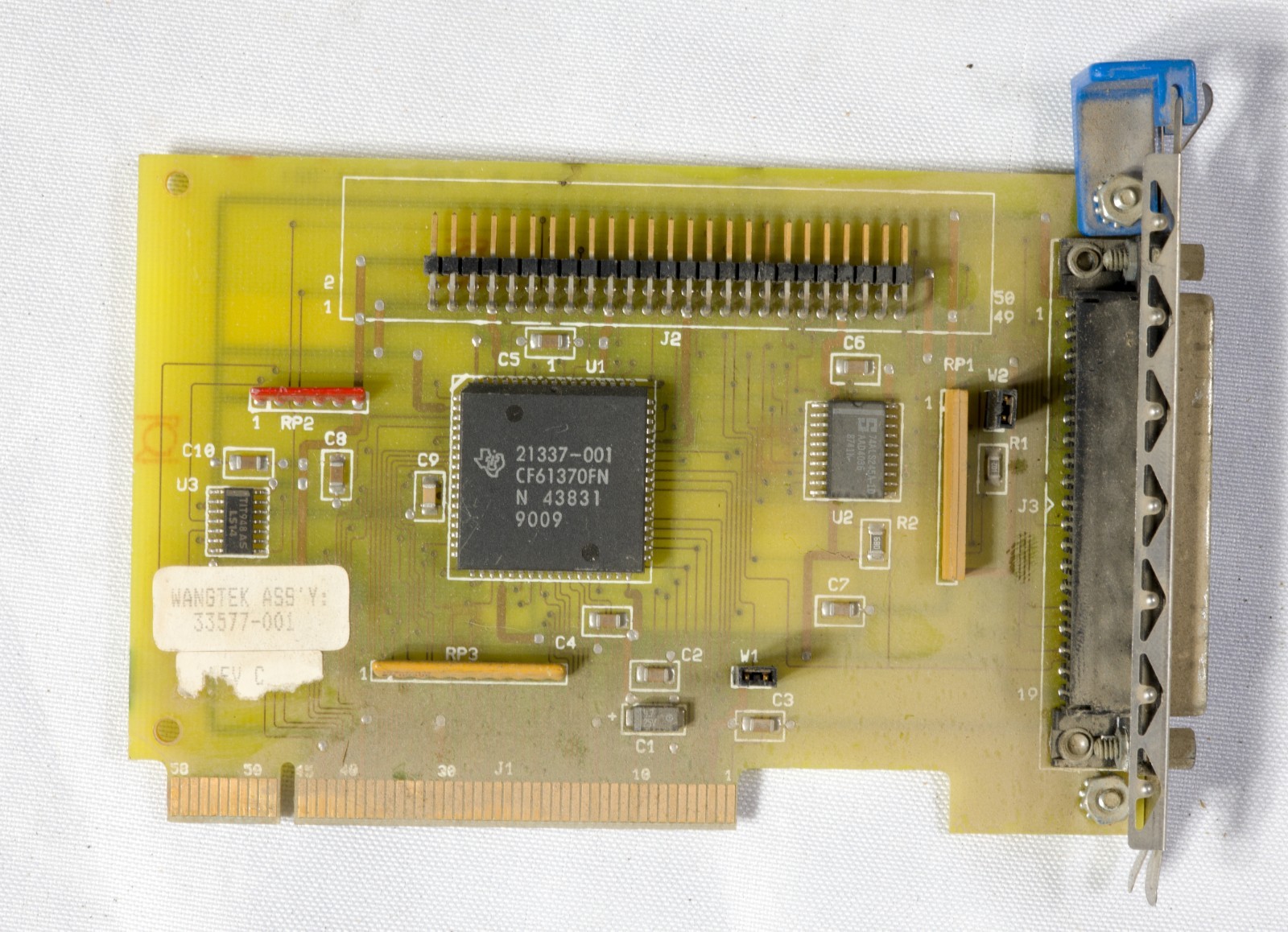 Vintage Tecmar Wangtek 33577-001 QIC-02 interface 16 bit microchannel ISAD21