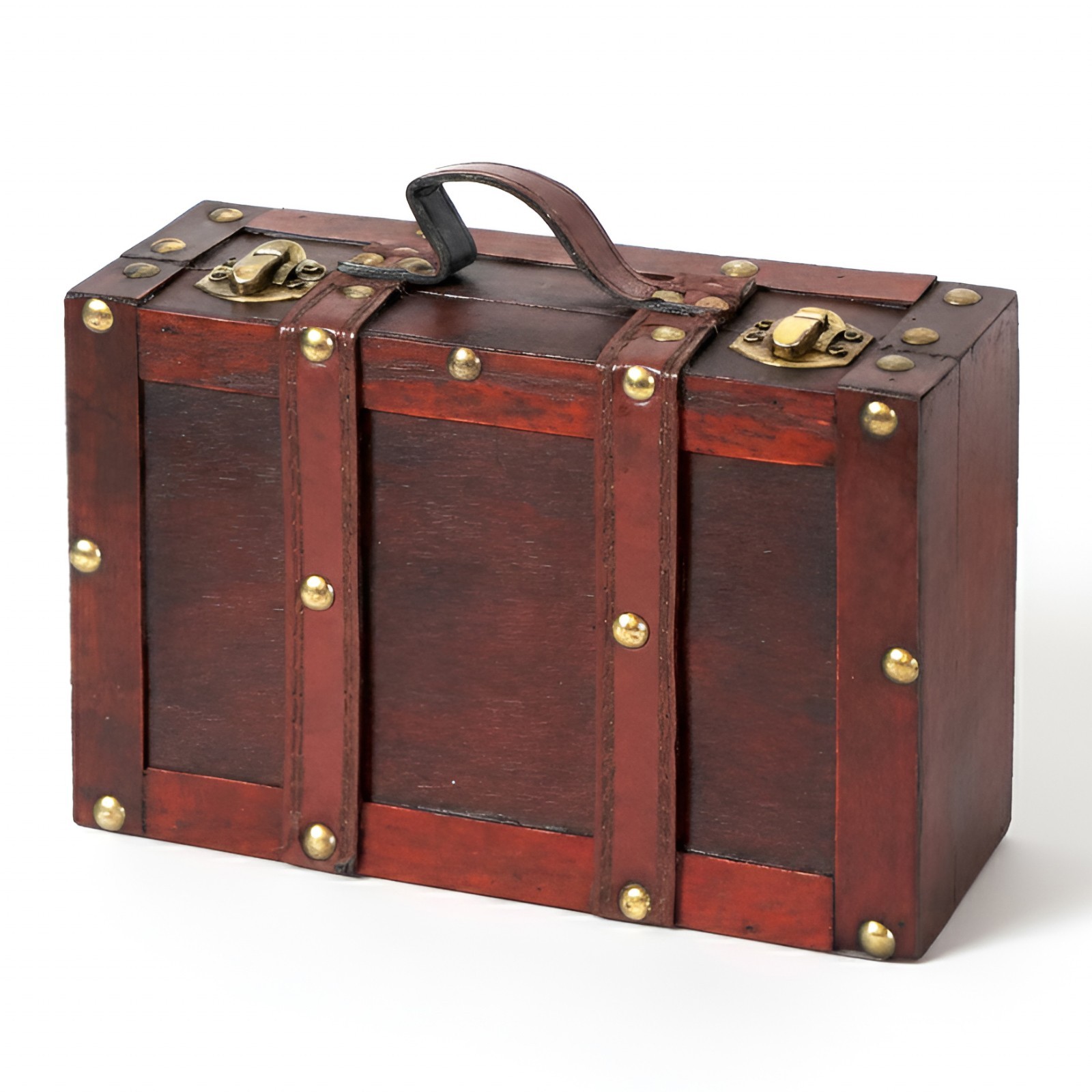 New Vintiquewise Old Style Suitcase With Straps, QI003013.2