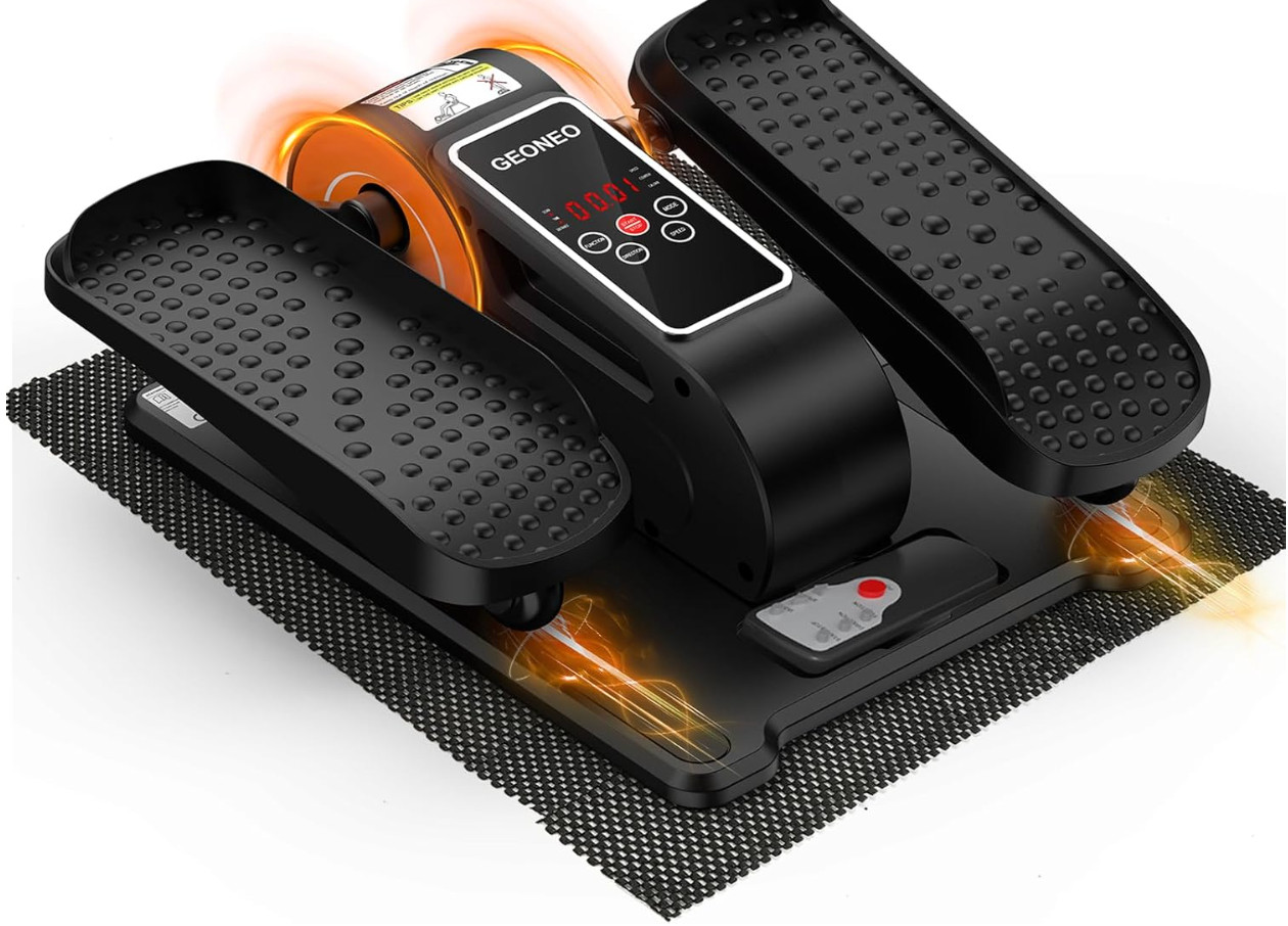 Under Desk Elliptical Machine, Electric Elliptical Leg Exerciser for Seniors
