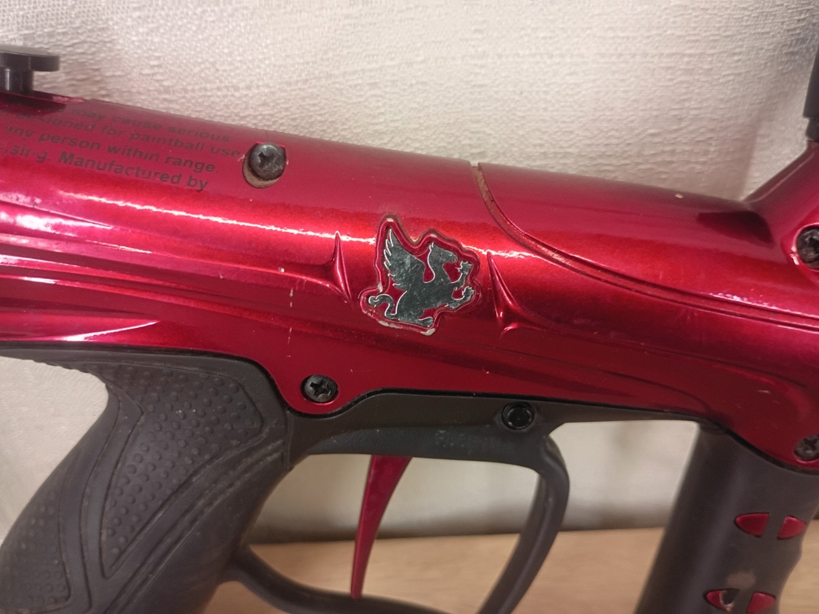 Tippmann Gryphon Paintball Marker Gun - Red/Black - UNTESTED Semi-Auto