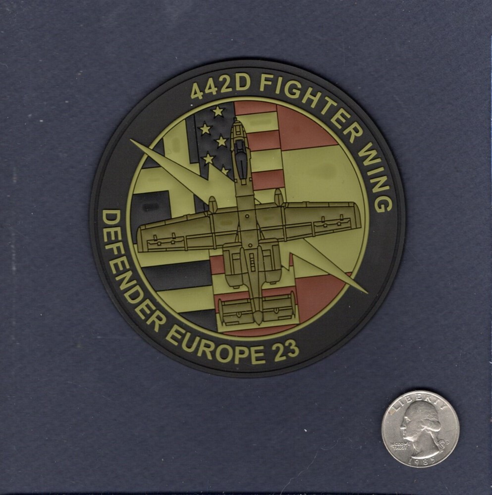 442nd FW Defender Europe 2023 USAF MO ANG A-10 THUNDERBOLT PVC Squadron Patch
