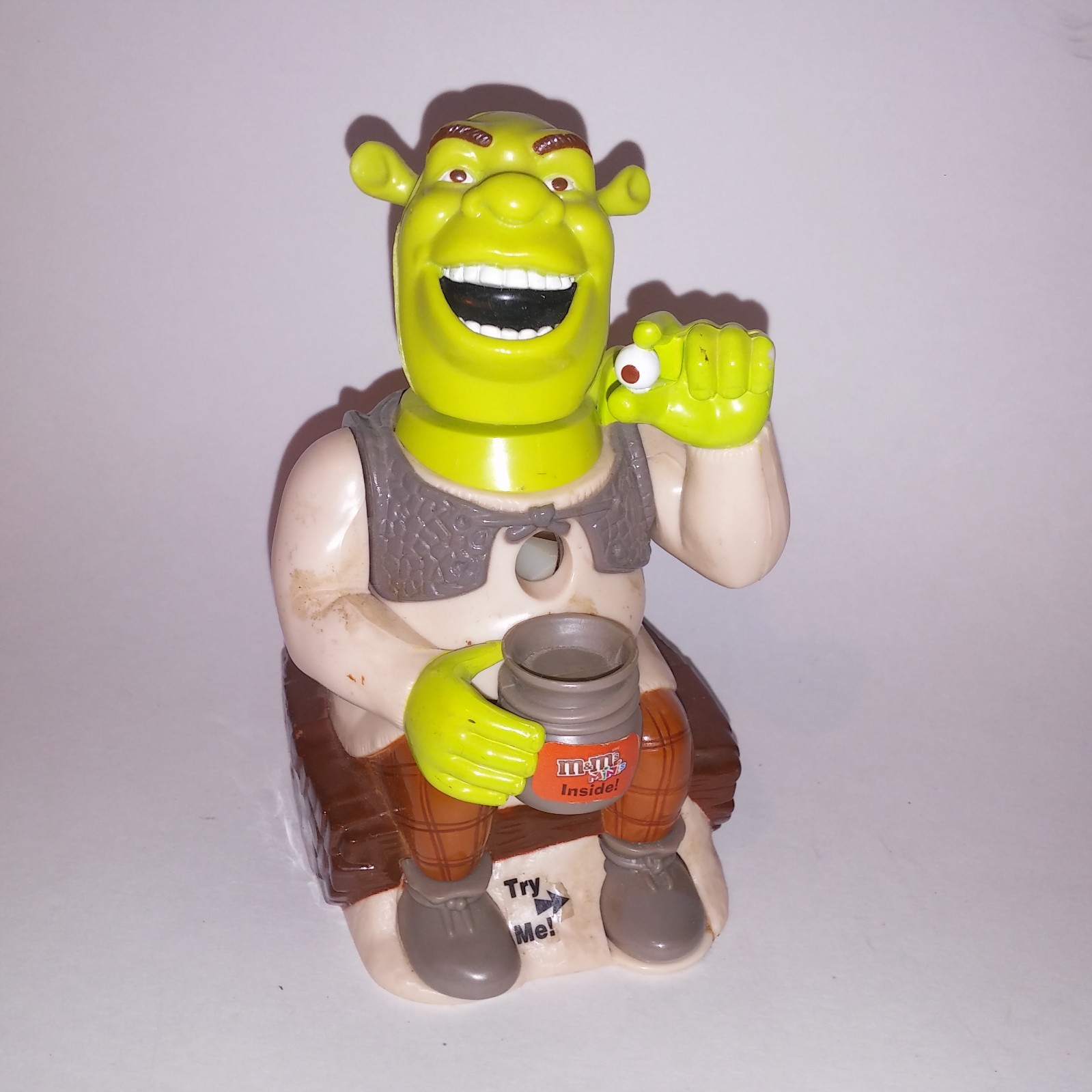 Shrek 2 M&M Candy or Nut Dispenser Kids Toys Pretend Play