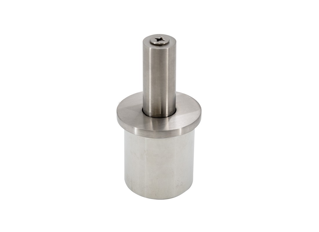 FHC PR19FSBS Fixed Stem For 1.9" O.D. Pipe Rail - Brushed Stainless