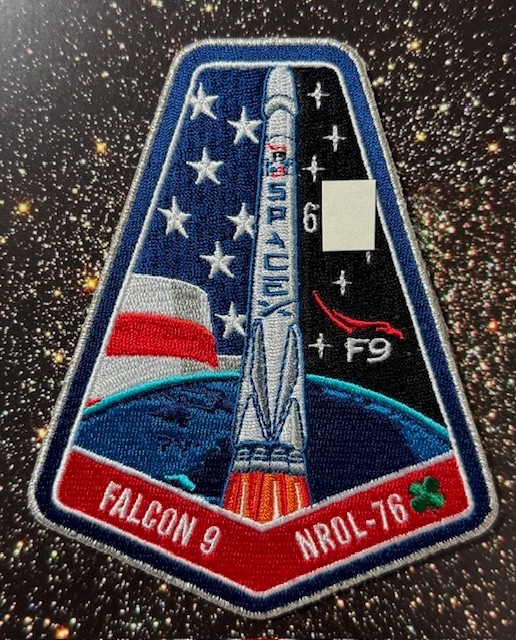 NROL-76 FALCON 9 F9 AUTHENTIC SPACEX SPACE X EMPLOYEE NUMBERED PATCH 🚀 B