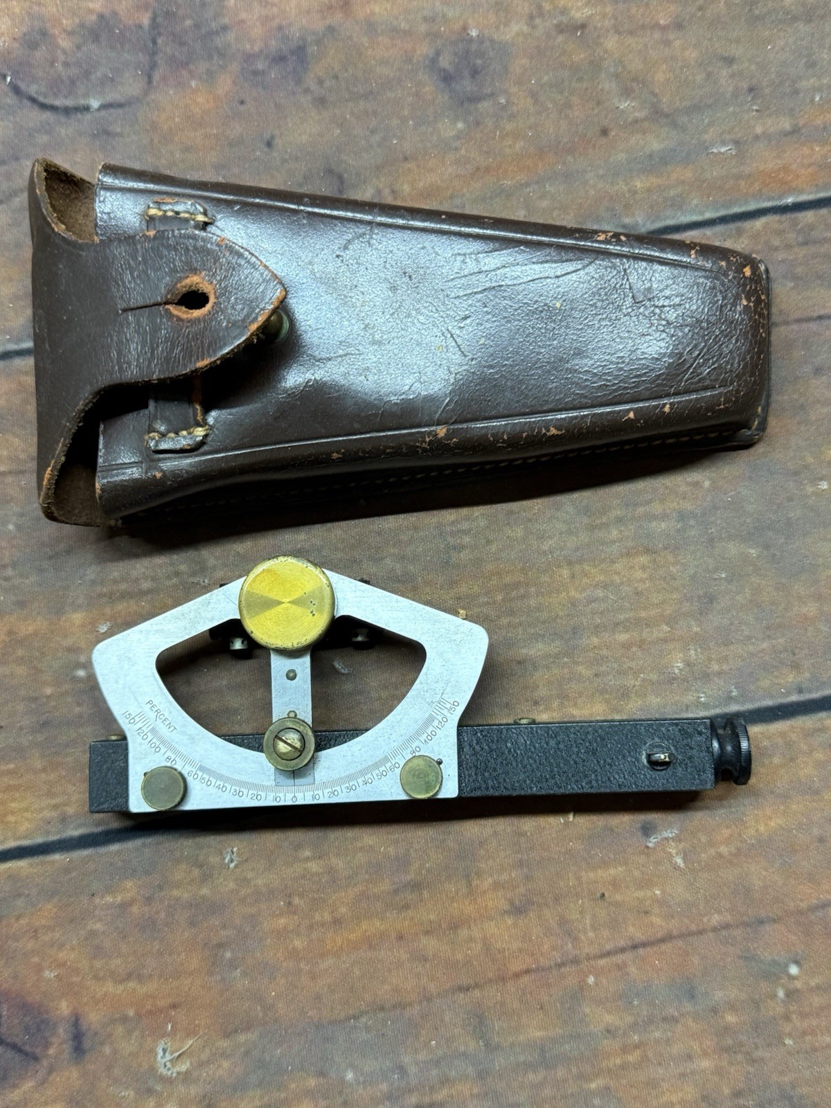 VINTAGE A LIETZ 198PT TOPOGRAPHIC SURVEYOR'S HAND LEVEL WITH CASE