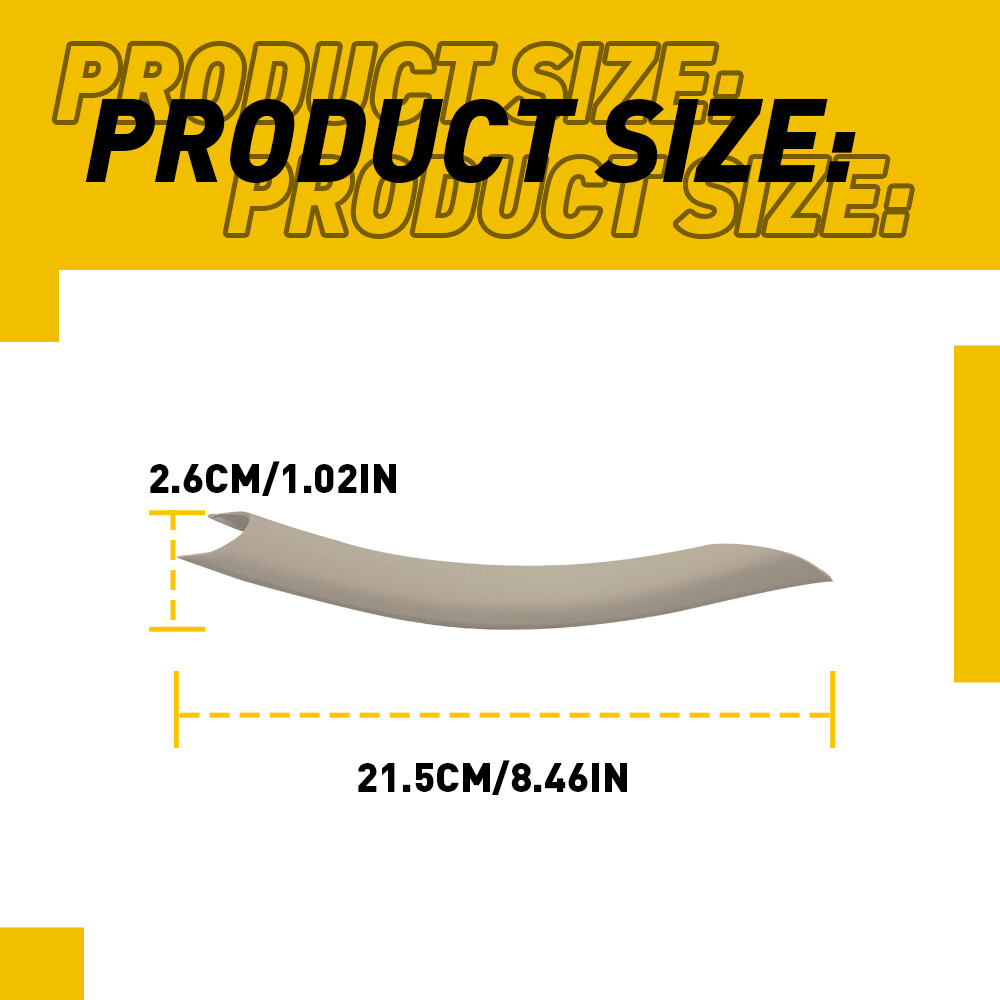 3Pcs Beige Matte Inner Door Pull Handle Cover Panel For BMW X5 X6 E70 E71 E72