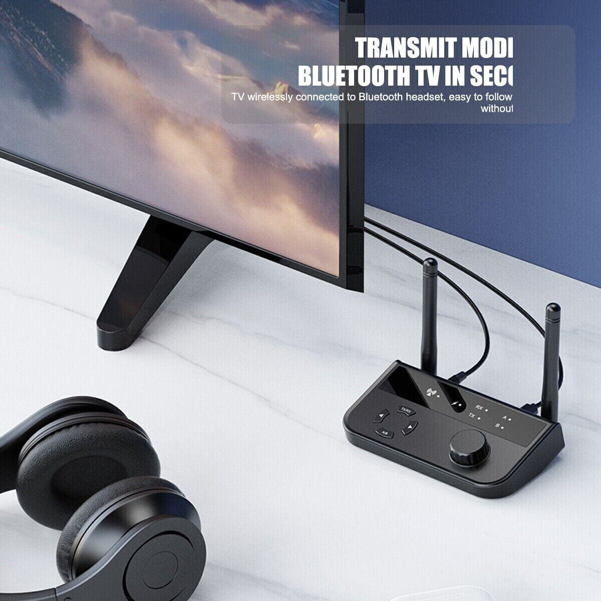 Long Range Bluetooth 5.3 Transmitter Receiver For TV Home Stereo Audio Adapter