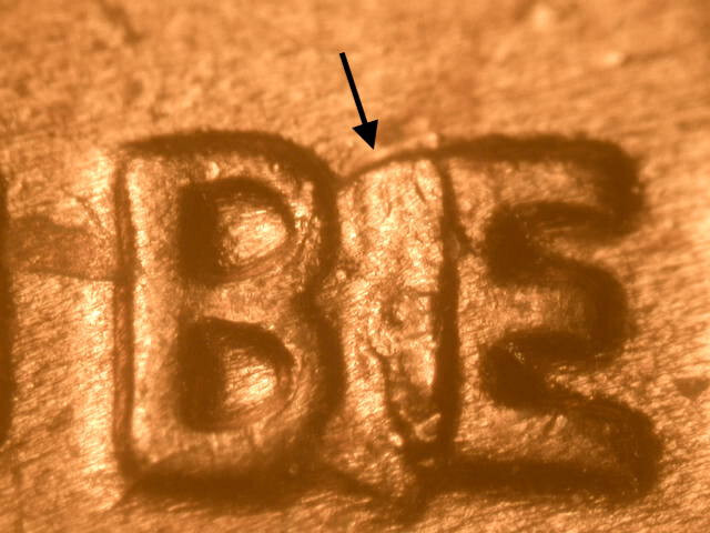 1957 P BIE Cent+Die Breaks Error Nice BU Red Uncirculated Lincoln Wheat Penny#17