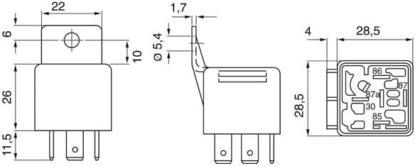Bosch 0332209150 Fuel Injection Main Relay