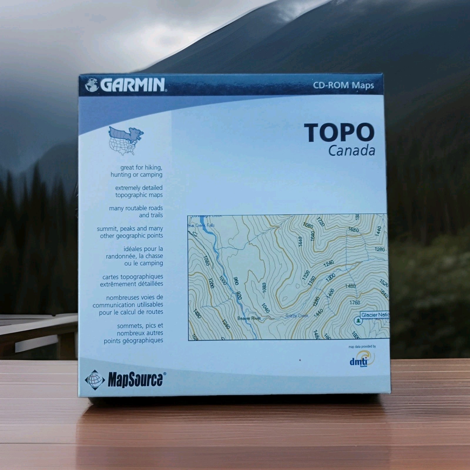 Garmin TOPO Canada CD CD-ROM Maps Software New Factory Sealed 010-10469-00