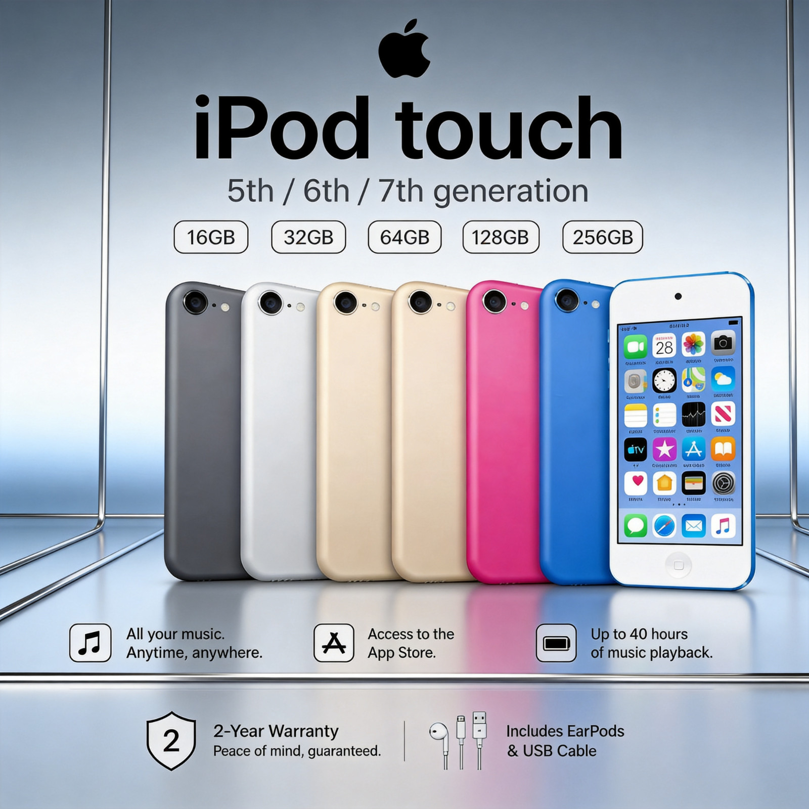 ✨New✨Sealed Apple iPod Touch 6th 7th Gen 128GB 256GB All Color FAST SHIPPING LOT