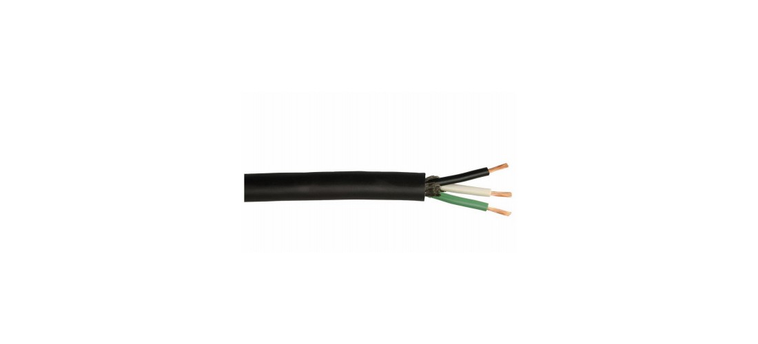 Power Cord, 14 AWG Wire, 3 -Conductor, Copper Conductor, TPE Insulation, Seopren