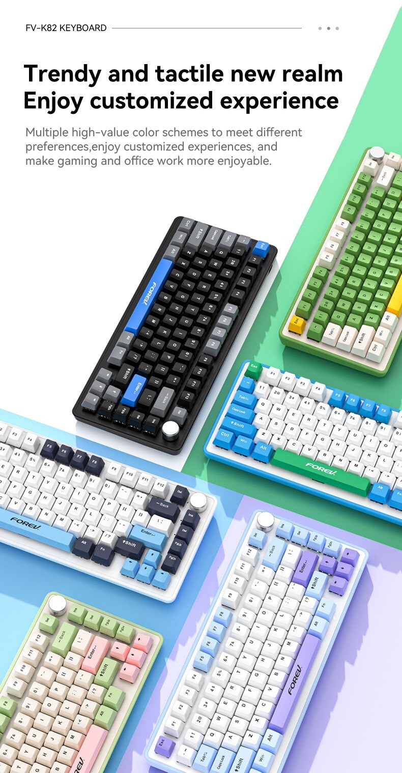 Forev FvQ305S Gaming keyboard Complete