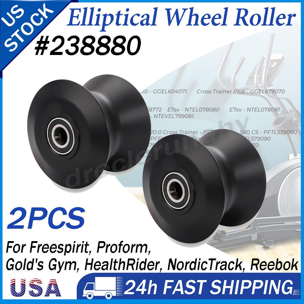 2xFor Proform XP160 Cross Trainer Elliptical Wheel Replacement Leg Roller 238880