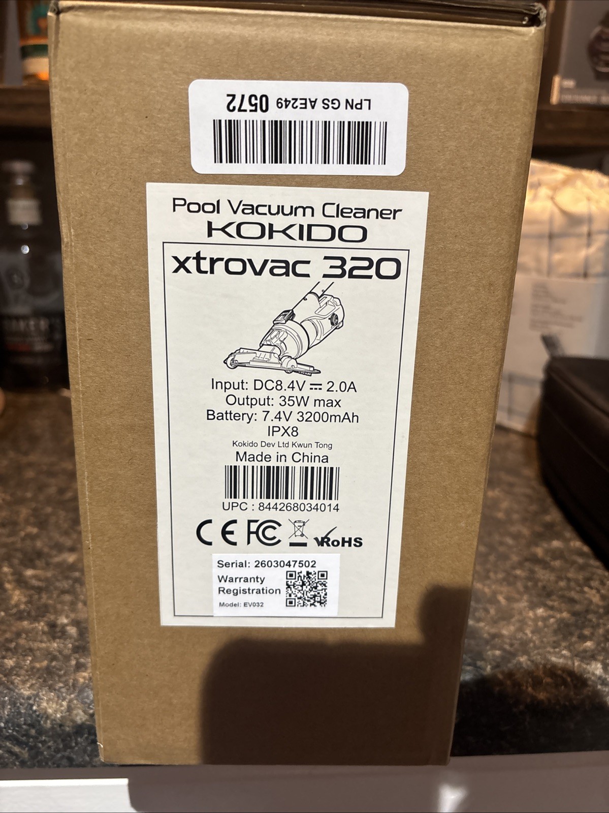 New Cordless Pool Vacuum with 72” Pole, Standard & Fine Interchangeable