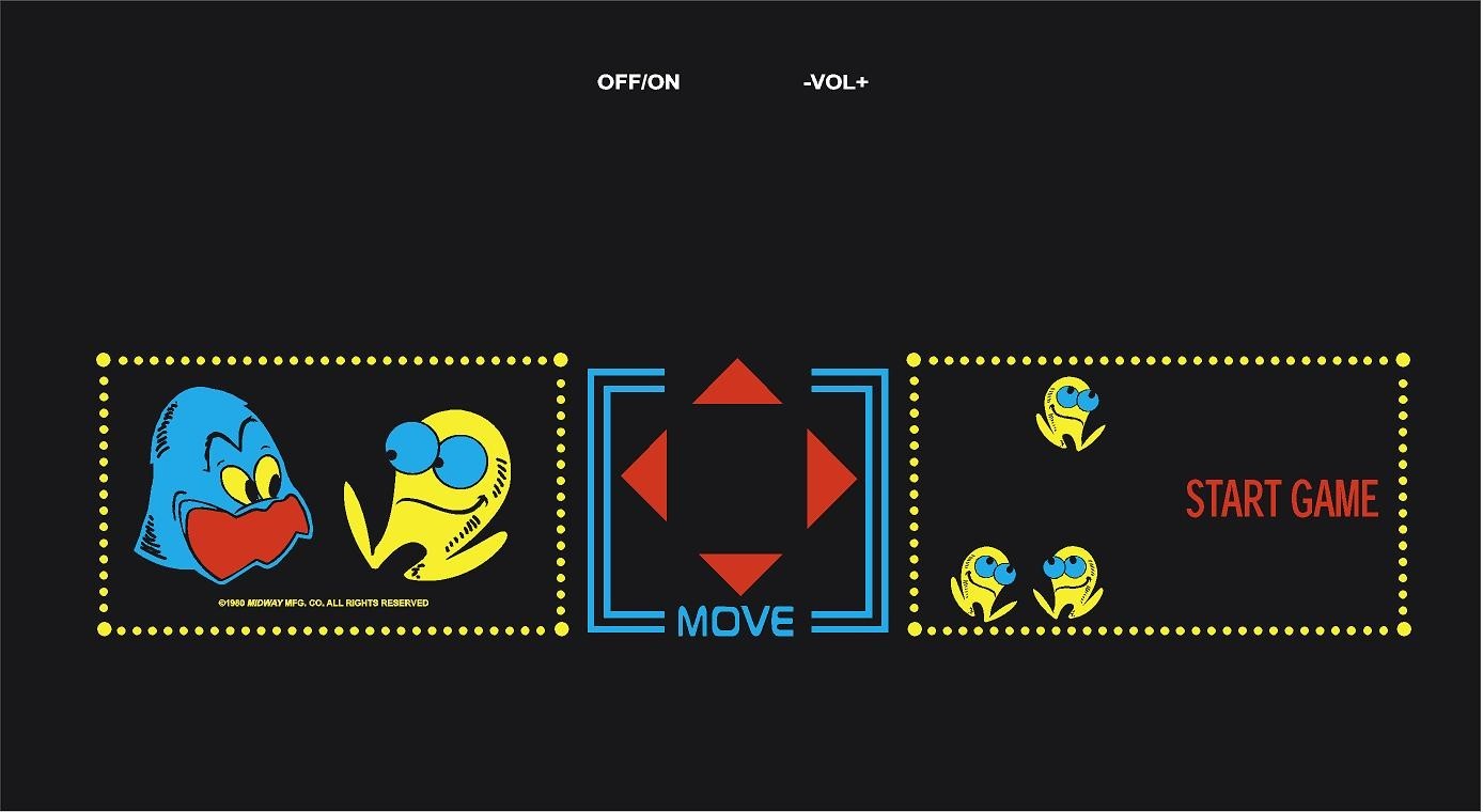 Pac Man 1up Arcade CPO Panel Overlay Textured Laminate “No Plastic Needed”