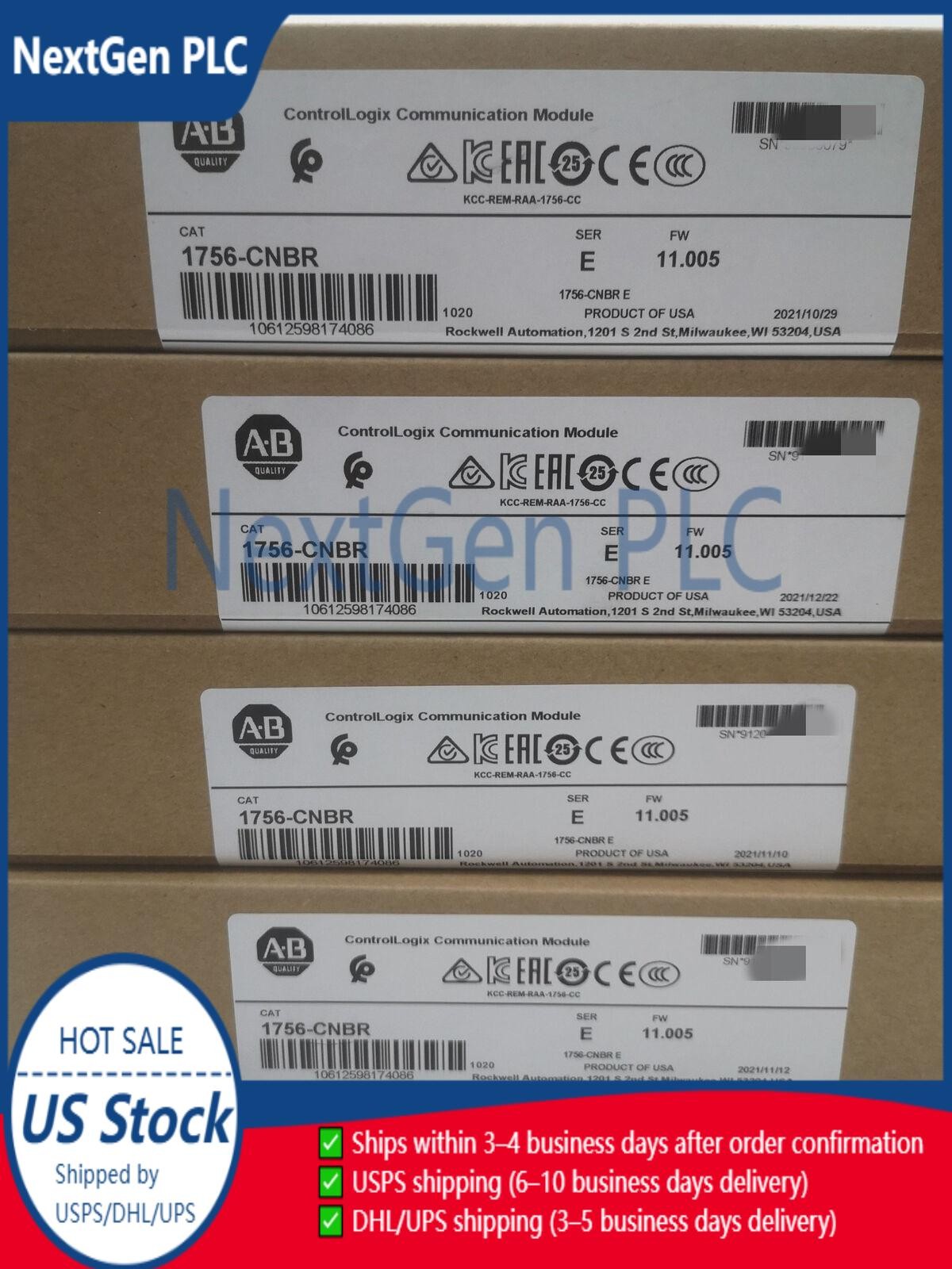 NEW AB 1756-CNBR ControlNet Redundant Bridge Module 1756 CNBR free shipping