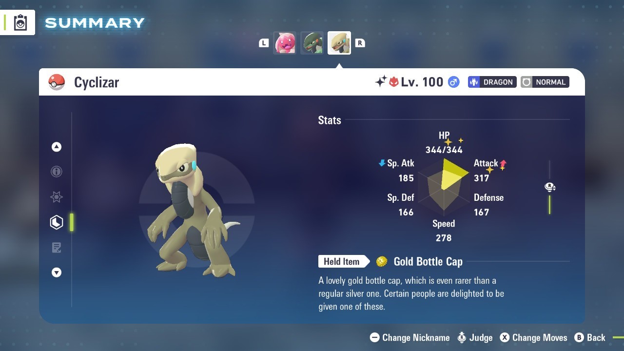 Pokémon Legends: Z-A Shiny Cyclizar 6iv ✨Max EV✨ ALPHA