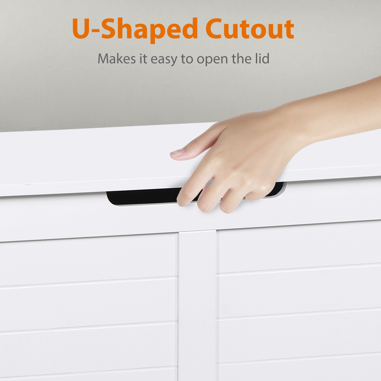 Storage Chest Storage Trunk with 2 Safety Hinges Storage Bench Shoe Bench White
