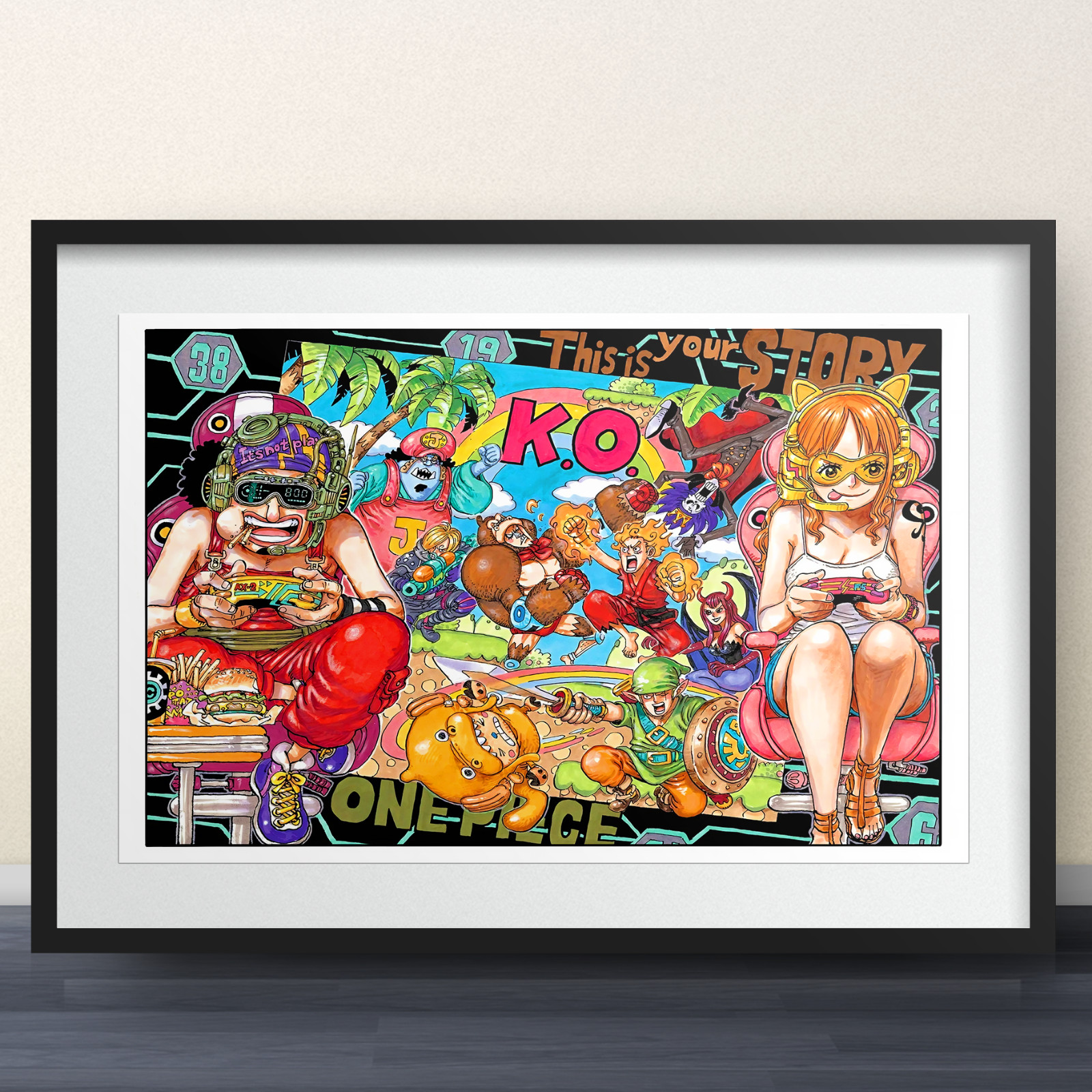 One Piece - Chapter 1028 Shonen Jump Art Spread 11x17 - Art Poster Anime manga