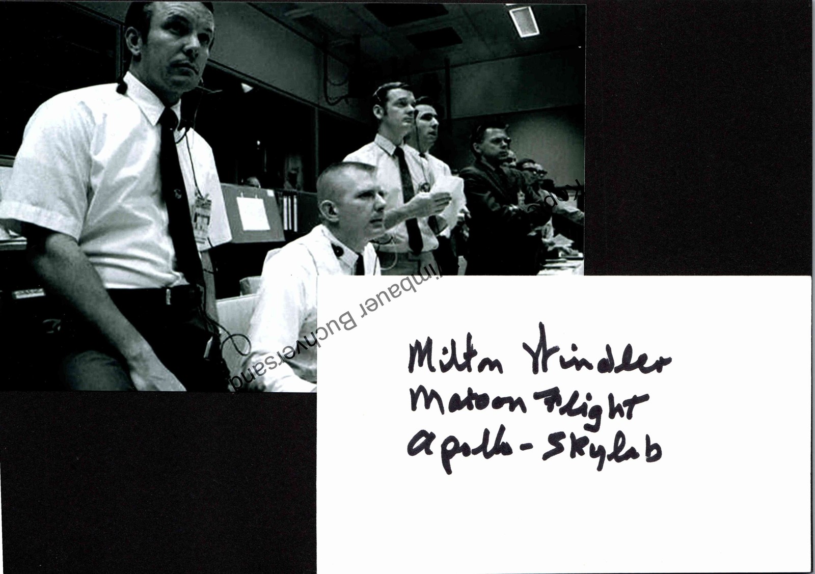 Original Autograph Milton Windler NASA Flight Director Apollo 13 /// Auto 354594