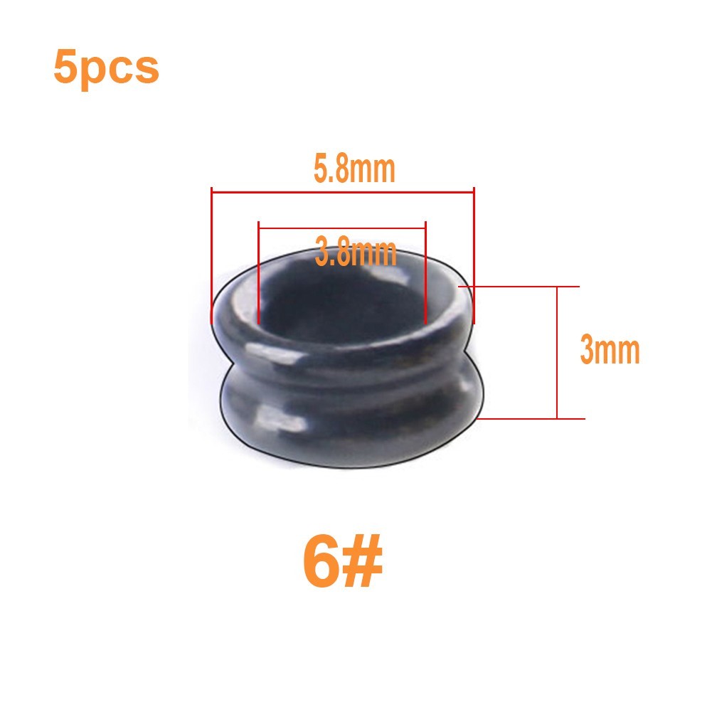 Fishing Rod Guides Ring 5pcs Black Rod Repair Kit Self-contained Groove 2022 New