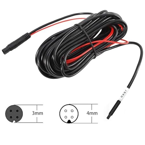 Rearview Camera 18ft Extension Cable for D90/D90-4CH-MINI/J20/J30/H5 Dash