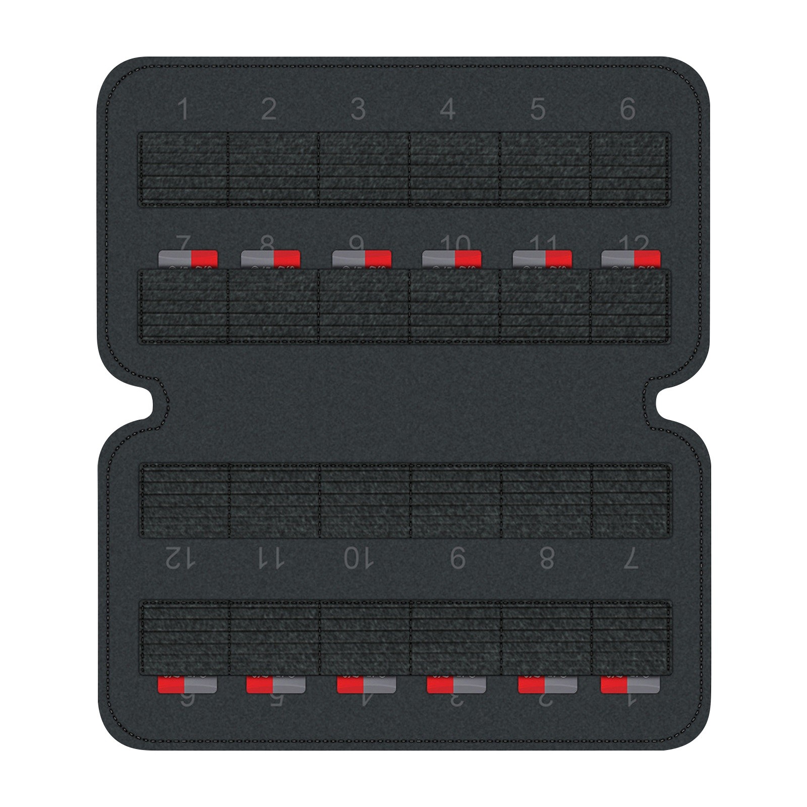 Portable EVA 24 Game TF Card Holder Storage Bag Case Cartridge for Steam Deck