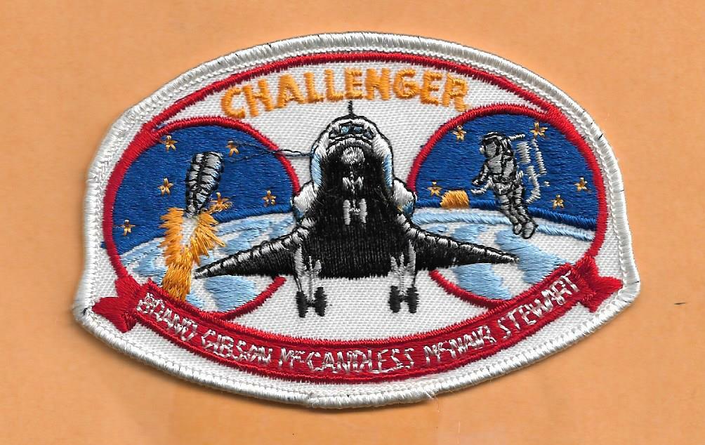 SHUTTLE CHALLENGER STS-41-B  4" PATCH