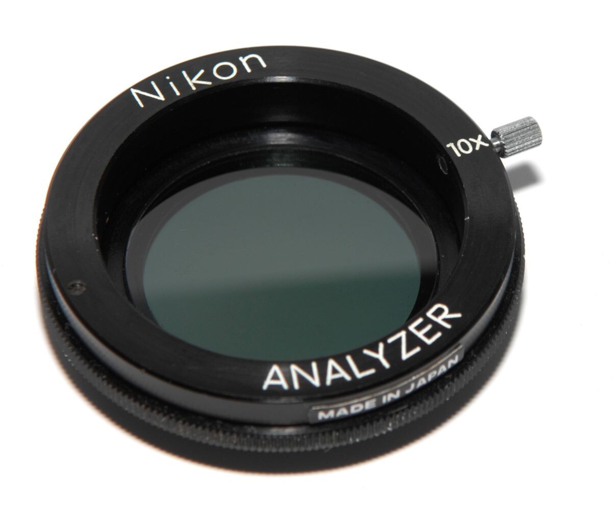 Nikon Analyzer 90 Degrees Rotation,  10x, Internal Mounting Diameter is 40 mm