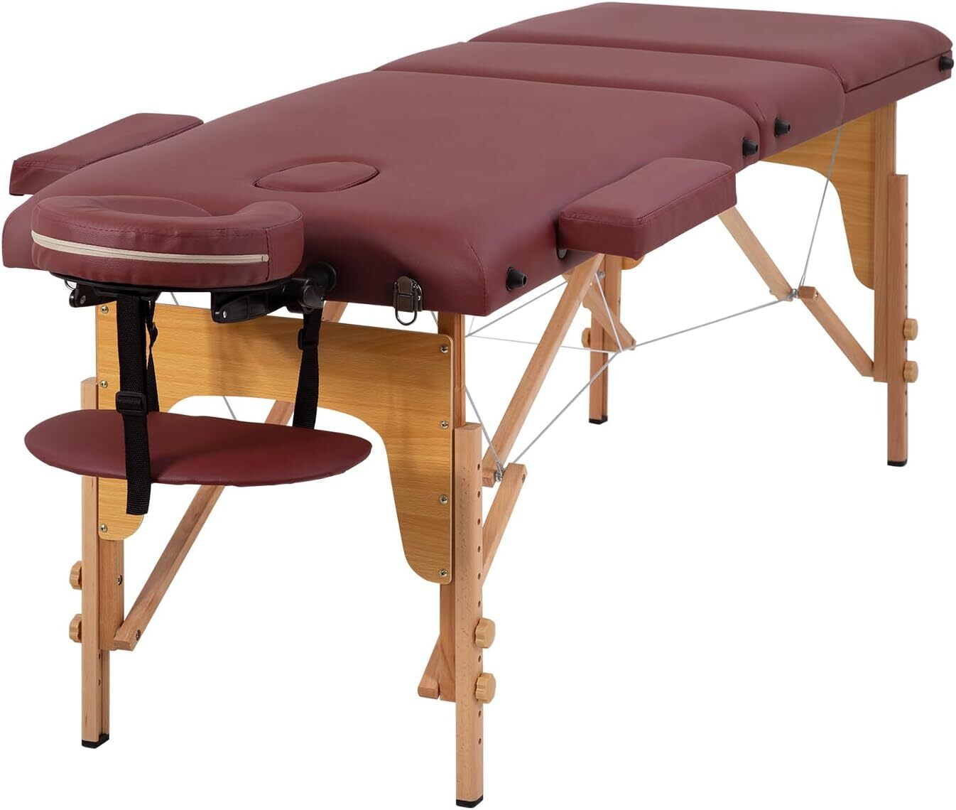 Massage Table Massage Bed 3 Fold Portable Massage Table 73" L x 32" W Spa Bed