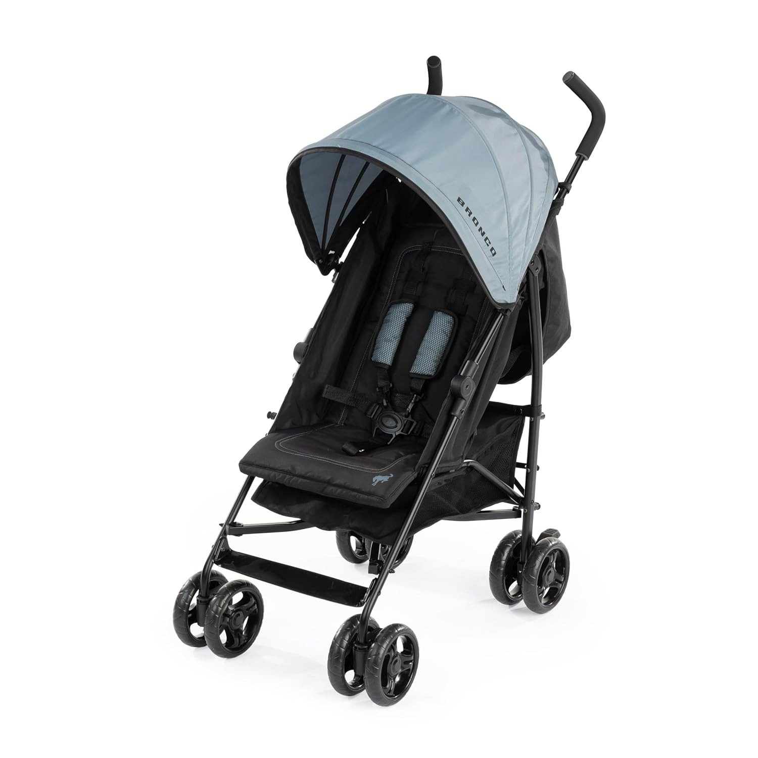 Bright Starts Ford Bronco Highgear Stroller, Lightweight & Foldable, Area 51 Blu