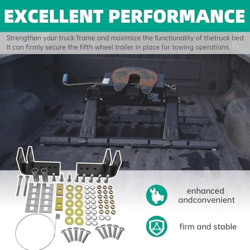 Universal Installation Kit w/Hardware and Brackets Compatible with 5th Wheel