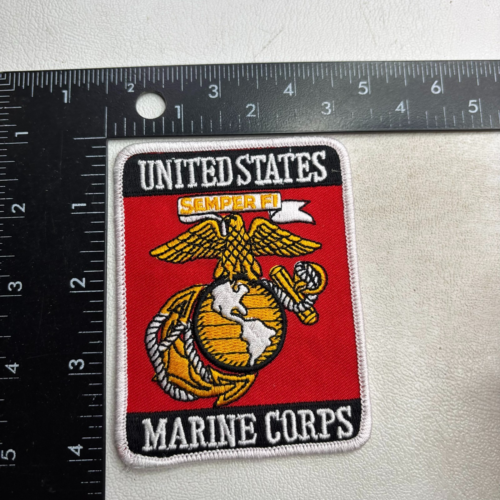 Military Eagle Globe Anchor SEMPER FI UNITED STATES MARINE CORPS Patch 64a1