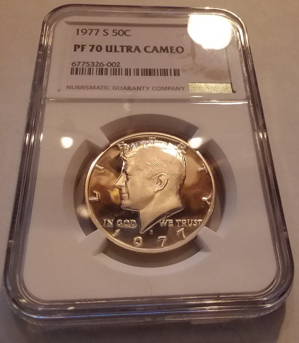 1977-S NGC PF70 ULTRA CAMEO KENNEDY HALF *** RARE KEY DATE REGISTRY COIN ***